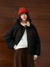 森馬（Semir）羽絨服女插肩袖可脫卸毛領(lǐng)2025冬季oversize花苞外套109725113017 曬單實(shí)拍圖