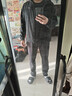 特步防潑水外套秋冬新款男夾克上衣跑步服戶(hù)外騎行服雙層風(fēng)衣運動(dòng)服 0165加絨-正黑色-肩上字母 XL 曬單實(shí)拍圖