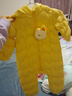 巴拉巴拉童裝嬰兒連體衣輕薄羽絨服寶寶衣服2025冬裝抱衣爬服男童女童萌趣 黃色雪人-白鴨絨 90 cm-充絨量47g 曬單實(shí)拍圖