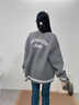 Calvin KleinJeans25秋新款女士休閑復古學(xué)院風(fēng)ck提花紐扣V領(lǐng)針織開(kāi)衫4RD389G P7E-英雄灰  S 曬單實(shí)拍圖