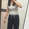 優(yōu)衣庫女裝羅紋亨利領(lǐng)T恤/長袖修身短款內(nèi)搭打底25新款479591 01 乳白色 S /155/80A 曬單實拍圖
