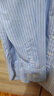 優(yōu)衣庫女裝全棉條紋襯衫/長(cháng)袖襯衣薄外套25秋冬新款479079 61 水藍色 S /155/80A 曬單實(shí)拍圖