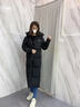 斷碼新款羽絨服男女同款白鴨絨加厚保暖中戲院外套中長(cháng)款羽絨服 黑色 男女同款 L 適合110到120斤穿 曬單實(shí)拍圖
