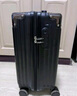 ATHT行李箱男小型旅行箱飛機(jī)商務(wù)登機(jī)箱18英寸密碼拉桿箱女皮箱子黑色 曬單實(shí)拍圖