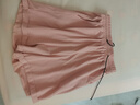 初語(yǔ)垂感寬松五分休閑褲女百慕大褲子2023夏季新款松緊腰百搭短褲 藕粉色 S 曬單實(shí)拍圖
