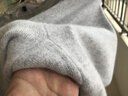 恒源祥羊絨褲男女加厚貼片護膝純山羊絨保暖褲秋冬純山羊絨秋褲打底褲 淺灰-女款 L (165) 曬單實(shí)拍圖