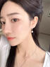 戚小米劉亦菲同款珍珠耳釘女輕奢小眾高級感氣質(zhì)耳環(huán)2025新款仿珍珠耳飾 超閃珍珠耳釘一對 曬單實(shí)拍圖
