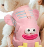 MIKI PAD狗狗衣服小型犬貓衣服秋冬季保暖可牽引外出背帶褲比熊泰迪雪納瑞 大眼仔背帶褲 L背長(cháng)35cm（參考體重9-13斤） 曬單實(shí)拍圖