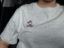 森馬（Semir）【多彩涼感T】短袖t恤女夏中長(cháng)款寬松舒適刺繡上衣109324100007 曬單實(shí)拍圖