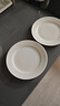 斯凱綈（Sky Top）盤(pán)子骨碟陶瓷吃碟骨瓷醬菜碟家用餐具套裝純白6英寸平盤(pán)4件 曬單實(shí)拍圖