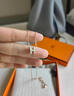 愛馬仕（HERMES）h項鏈女士 Mini Pop H系列 玫瑰金送女友愛人生日紀念日禮物 黑色(H147992FO03) 曬單實拍圖