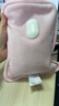 彩虹熱水袋暖手寶充電暖寶寶暖水袋注水暖手袋熱敷暖肚子 粉色 曬單實(shí)拍圖