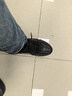 百麗厚底增高健步鞋男25秋新抓紋牛皮戶(hù)外休閑運動(dòng)鞋A2215CM5預售 黑色 41 (255mm) 曬單實(shí)拍圖