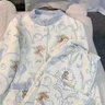 9i9月子服純棉10A抗菌秋冬3層保暖孕婦產(chǎn)后哺乳喂奶家居服套裝A153 曬單實(shí)拍圖