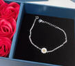 泰聚福S925銀小雛菊腳鏈女款小清新ins風(fēng)時(shí)尚簡(jiǎn)約百搭足鏈520情人節禮物 小雛菊腳鏈【玫瑰禮盒】 曬單實(shí)拍圖