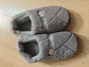 俞兆林棉拖鞋男女居家用室內(nèi)簡(jiǎn)約保暖毛絨包跟防滑棉鞋 YI004 曬單實(shí)拍圖