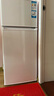 海爾（Haier）冰箱118升小型兩門(mén)迷你雙門(mén)冰箱宿舍家用租房小巧不占地節能省電冷藏冷凍電冰箱 冰雪白色-黑金凈化抗菌凈味-節能低噪 曬單實(shí)拍圖