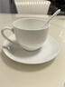 陶相惠 陶瓷咖啡杯碟 英式咖啡具套裝 一杯一碟一勺純白骨瓷咖啡杯 曬單實(shí)拍圖