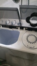 小鴨牌洗衣機半自動(dòng)雙桶雙缸家用大容量小型租房宿舍波輪脫水甩干兩用雙杠省電老式強動(dòng)力易操作以舊換新 12.5公斤【洗7.5+脫5｜強勁電機終身聯(lián)?！?曬單實(shí)拍圖