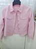 VEOX棉質(zhì)小香風(fēng)短款外套女2025秋秋新款洋氣質(zhì)小個(gè)子休閑百搭長(cháng)袖襯衣 粉色 M 【建議100斤內】 曬單實(shí)拍圖