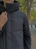 超級安踏中長(cháng)羽絨服男女同款秋冬防潑水火山巖六度芯保暖外套172546903U 基礎黑-4 2XL 曬單實(shí)拍圖