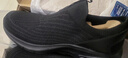 斯凱奇（Skechers）男鞋透氣網(wǎng)面閃穿健步鞋輕便緩震一腳蹬運動(dòng)休閑鞋 BKGD黑白 41 曬單實(shí)拍圖