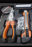 家用工具套裝五金組合多功能工具箱電木工維修工具車(chē)載萬(wàn)用表組套 19件套 曬單實(shí)拍圖