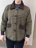 俞兆林（YUZHAOLIN）媽媽裝秋裝格子外套50多歲中老年女裝春秋時(shí)尚洋氣2025新款上衣服 AHHyJ9f 綠色 M  （建議85-100斤） 曬單實(shí)拍圖