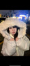 葡束棉服女2025新款冬季學(xué)生加厚巨好看小個(gè)子保暖棉衣派克服棉襖外套 白灰色 均碼 【可備注碼數】 曬單實(shí)拍圖