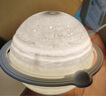 瑜品佳 加濕器迷你【三色星球燈】臥室小型車(chē)載桌面加濕器家用輕音孕婦辦公室香薰凈化器兒童節生日禮物 插電版-星球加濕器【精美木架+棉棒】 曬單實(shí)拍圖