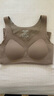 松山棉店商場(chǎng)同款磨絨V領(lǐng)bra-in背心一體式女內搭保暖上衣淺棕M 曬單實(shí)拍圖