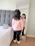 班喜迪女童打底衫秋冬款2026新款洋氣寶寶夾棉內搭上衣兒童長(cháng)袖t恤冬裝 粉色 110 cm 曬單實(shí)拍圖