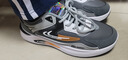 啄木鳥(niǎo)鞋子男春季新款皮面防水運動(dòng)鞋潮流百搭休閑老爹鞋軟底防滑跑步鞋 灰色 M(皮面) 41 曬單實(shí)拍圖