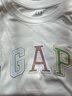 GAP女裝2025夏季新款純棉彩色膠印logo短袖T恤常規(guī)休閑上衣765994 灰白色 L (170/88A) 亞洲尺碼 曬單實拍圖