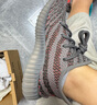 阿迪達斯Yeezy350夏日透氣男鞋灰橙椰子休閑鞋GW1229 38.5 曬單實(shí)拍圖