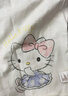 davebellHello Kitty聯(lián)名戴維貝拉女童T恤兒童上衣嬰兒寶寶童裝春秋裝DBM19594米白90cm 曬單實(shí)拍圖