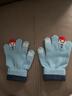 尼多熊兒童手套寶寶保暖手套男女童五指手套針織分指手套秋冬 曬單實(shí)拍圖