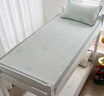 雅鹿A類(lèi)夏涼席冰絲席學(xué)生宿舍單人90x190空調冰豆豆軟席子可水洗夏季 靈萌條席-大愛(ài)心熊-綠 單床席 90cm*190cm -適用學(xué)生床 曬單實(shí)拍圖