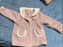 戴維貝拉（DAVE＆BELLA）冬裝新款童裝女童家居服套裝寶寶保暖衣服牛奶絨小童睡衣兩件套 粉色【現貨】 120 cm（建議身高110-120cm） 曬單實(shí)拍圖