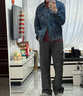 Levi's李維斯情侶同款美式經(jīng)典復古休閑時(shí)尚潮牌修身牛仔夾克外套 中藍色 XL 曬單實(shí)拍圖