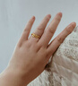 中國黃金足金緊箍咒戒指女生2025新款素圈開(kāi)生日禮物送女友老婆教師節禮物 足金緊箍咒戒指 約5g 曬單實(shí)拍圖