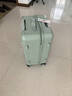 啄木鳥(niǎo)多功能行李箱雙層防爆拉鏈大容量皮箱加厚可坐人輕便可登機旅行箱 草綠色前置雙提手+雙封閉內襯 20英寸 登機箱【適合1-5天出游】 曬單實(shí)拍圖