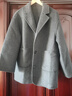 森馬（Semir）外套女中長(cháng)款西裝領(lǐng)通勤寬松2024冬含羊毛雙面呢夾克109724108021 曬單實(shí)拍圖
