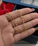 中國黃金（CHINA GOLD）黃金四葉草手鏈女款足金雙層手飾七夕情人節生日禮物送女友老婆 幸運四葉草手鏈 約2g+品牌禮盒 曬單實(shí)拍圖