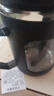 玻璃水杯商務(wù)杯大容量男女生帶蓋泡茶杯家用含茶隔把手杯 商務(wù)把手杯黑色 500ml 1只 曬單實(shí)拍圖