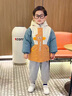 木木屋（mumuwu）品牌童裝兒童棉服冬季男童外套加絨保暖寶寶棉衣卡通可愛(ài)嬰兒棉襖 橘色 90 適合80-90年齡1-2歲左右 曬單實(shí)拍圖
