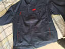 妙歌雙層工作服套裝男純棉加厚車(chē)間工廠(chǎng)電焊服春秋全棉工地勞保服上衣 藏藍色【純棉雙層】上衣 XL (175) 曬單實(shí)拍圖