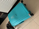 新秀麗（Samsonite）歐洲進(jìn)口時(shí)尚純色卡扣拉桿箱男女旅行行李箱 10U湖藍色 25英寸托運箱 曬單實(shí)拍圖