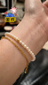 珍珠皇后999足金黃金小眾輕奢感淡水珍珠手鏈 4-5mm 周長(cháng)約16cm 曬單實(shí)拍圖