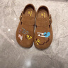 百麗（Belle）SMILEY聯(lián)名流浪吐司鞋女童商場(chǎng)款涂鴉吐司涼鞋84052C85 棕色 34 (220mm) 曬單實(shí)拍圖